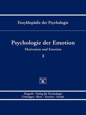 cover image of Psychologie der Emotion